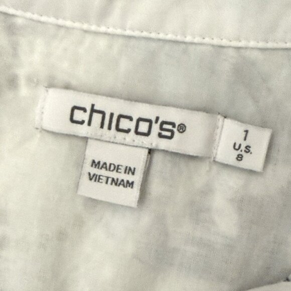 Chico’s Butterfly Camp Shirt - Picture 4 of 10